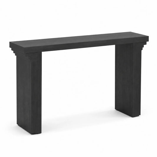 Konsolentisch Rechteckig Holz Schwarz 120cm x 30cm x 80cm