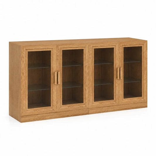Sideboard Eiche mit Glastüren